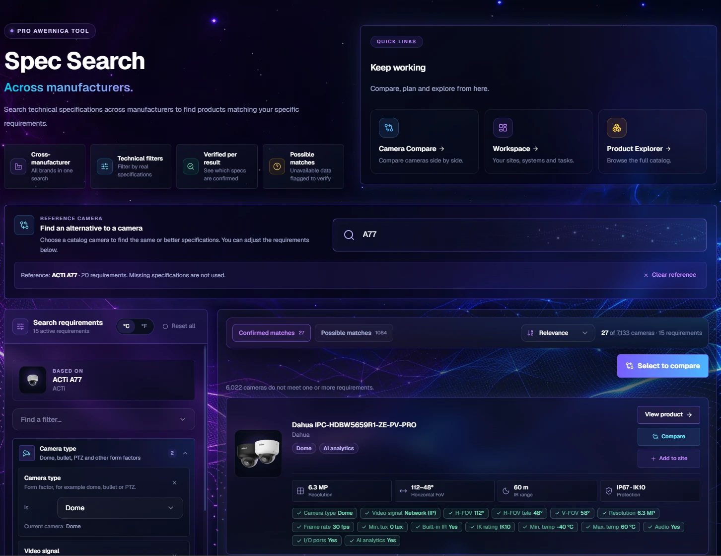 Illustration of Spec Search